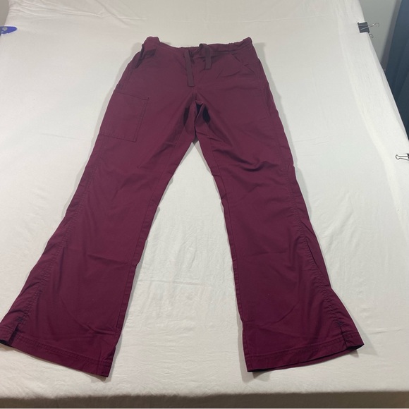 Spread Good Cheer! Woman’s Small Scrubs Flare Leg Drawstring - Picture 4 of 8